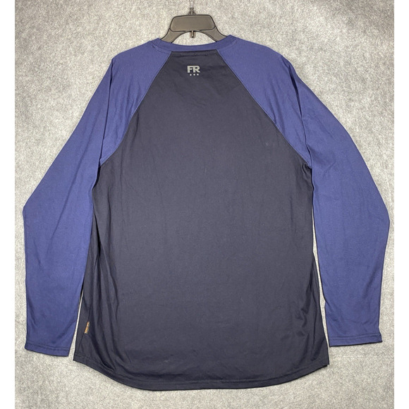 Cody James Shirt Mens Extra Large Navy Black FR Baseball Tee Workwear - Picture 13 of 16